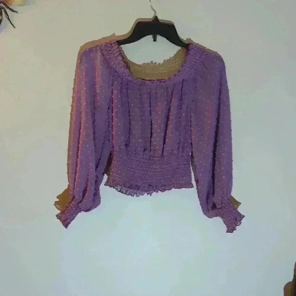 Shein purple blouse, medium/size 6 US, purple - Picture 5 of 5